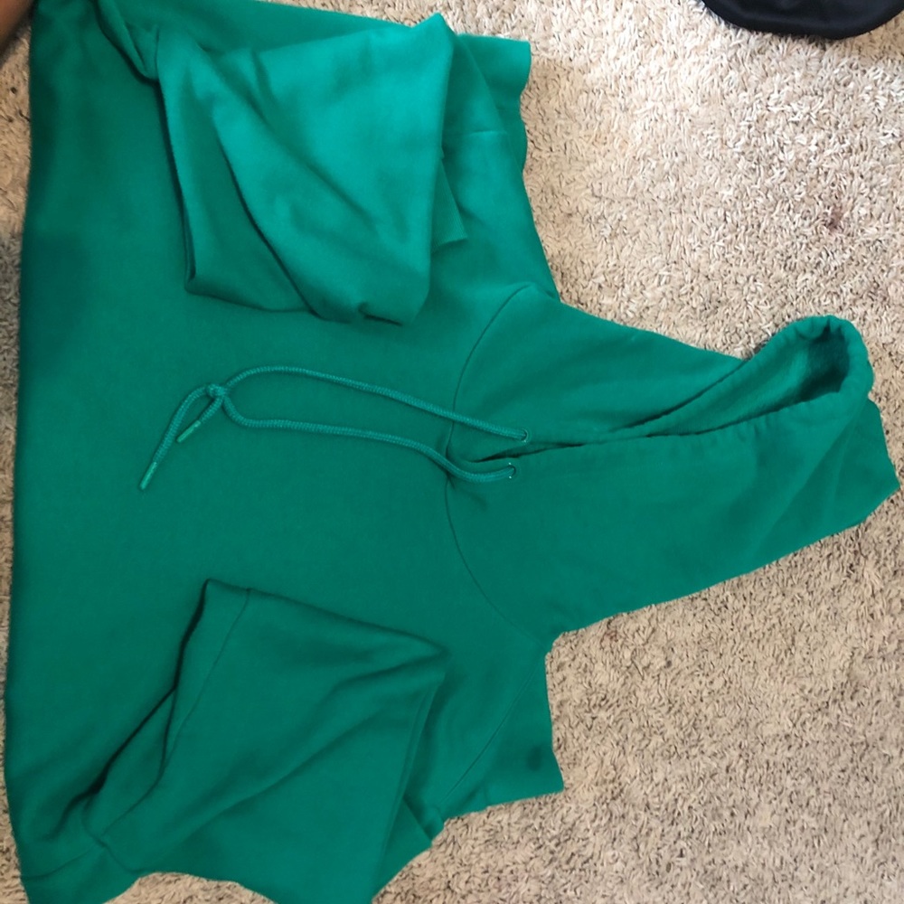 Green pull over jacket